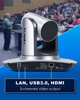 MARCH EXPO FMK12UH Pro Zoom optique 20x IP USB3.0 HDMI Caméra PTZ 1080P60 AI Suivi automatique pour la diffusion en direct