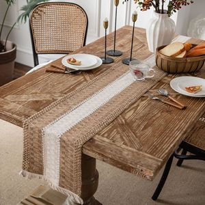 Tự Nhiên Sang Trọng Boho Dệt Đan Dải Kẻ Sọc Đám Cưới Macrame Placemat Bảng <span class=keywords><strong>Runner</strong></span> Cho Đám Cưới - Product Image 3