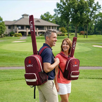 Sac de golf portable personnalisé, léger, à double sangle, avec support, pour le practice et la formation