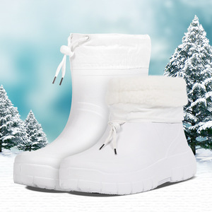 أحذية مقاومة للانزلاق مضادة للزيت مصممة لظروف الشتاء القاسية توفر دفئًا استثنائيًا أحذية لقم الكاحل الحرارية - Product Image 3