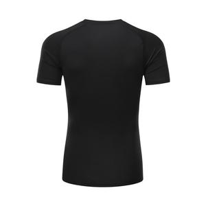 Nylon with <b>Polyester</b> Quick-Drying Fitness Seamless Round Neck Short Sleeve Plain <b>Tshirt</b> - Product Image 2
