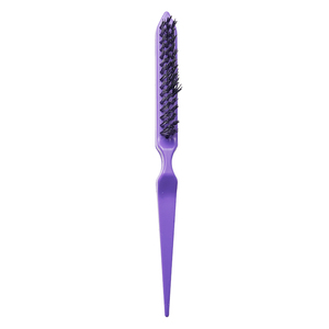 Commercio all'ingrosso spazzole per capelli di colore personalizzato pettine sottile linea strumenti per lo Styling stuzzicando dietro pettinatura spazzola per capelli tinti di capelli - Product Image 6