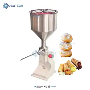 5 ~ 50ml Manual creme jam injeção Paste máquina de enchimento para bolo Croissant Puffs Churros