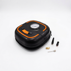 เครื่องสูบลมยางรถยนต์แบบพกพา 12V DC  วัสดุโลหะ แรงดันลม 150 PSI พร้อมหน้าจอดิจิตอล  กระบอกสูบขนาด 22 มม. กำลังไฟ 100W ปั๊มลมไฟฟ้าอัจฉริยะ  OEM พร้อมไฟ LED - Product Image 1
