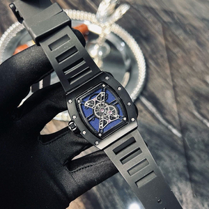 Men's Black Ceramic Automatic Mechanical Wristwatch, Stylish Sports <b>Watch</b> RM52-05 - Product Image 6