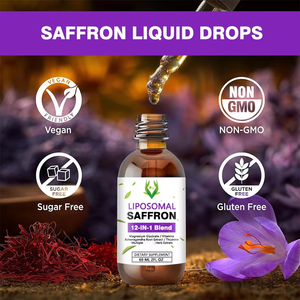 Liquide de safran liposomal direct du fabricant avec prise en charge sans sucre Gestion de la santé être ajouté à l'eau pour la famille - Product Image 3