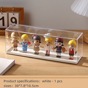 <b>Plastic</b> Transparent Toy Storage Box Transparent Display Rack Thickened Acrylic Organising Box Display Rack Desktop Storage <b>Boxes</b> - Product Image 5