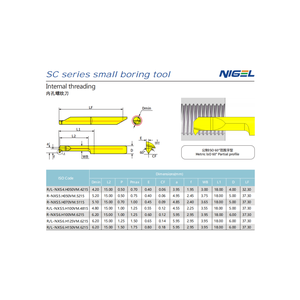 Tùy chỉnh CNC rắn Carbide lỗ bên trong rãnh nhàm chán threading công cụ máy cắt Công cụ cắt - Product Image 3