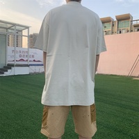 Vêtements OEM Streetwear Personnalisés Col Montant Coton Coupe Droite Manches Hip Hop Uni Marque 180 Grammes Sérigraphie Été