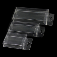 Boîte à leurres pliable transparente en plastique avec vernissage, matériaux recyclés personnalisés PET PVC, emballage pour leurres de pêche