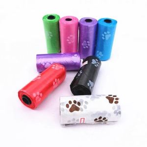 Bolsas para excremento de perro de plástico ecológicas, de venta directa de fábrica, engrosadas de un solo uso, no tóxicas, súper bonitas para turismo al aire libre, biodegradables - Product Image 1