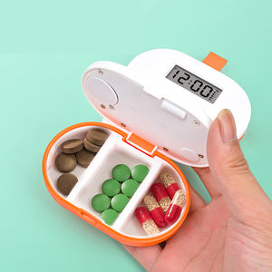 JUXINDA - <span class=keywords><strong>Pastillero</strong></span> Electrónico de Plástico al por Mayor con 3 Compartimentos para un Día, con Alarma y Temporizador de Grabación - Product Image 3