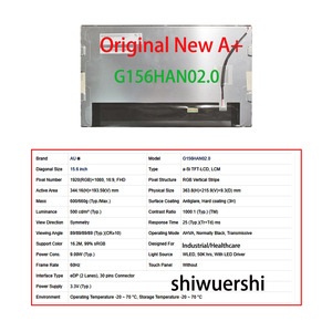 Monitor LCD de 15.6 Pulgadas al por Mayor, N156HRA-GAA G156HAN02.0 G156HCE-E01 EV156FHM-N10 G156HAN03.0 <span class=keywords><strong>NT156FHM</strong></span> N33 <span class=keywords><strong>N42</strong></span> N51 T00 TS0 - Product Image 4