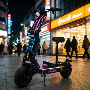 Trottinette électrique G14 72V 35Ah à double moteur, pneus route 13 pouces, déverrouillage NFC, haute performance, pour adulte, avec siège - Stock US - Product Image 1