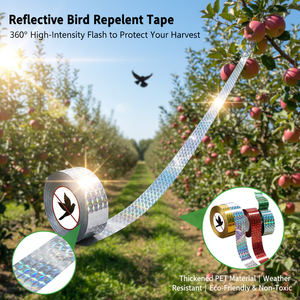 Ruban répulsif holographique double face personnalisé OEM, anti-<span class=keywords><strong>pigeons</strong></span>, pour ferme et jardin - Product Image 4