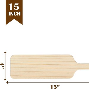 Décoration murale KingWin Greek Paddle en pin massif non fini, peinte à la main, style graffiti, pour la fraternité. - Product Image 4