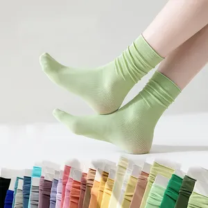 Meias de gelo de nylon de seda para mulheres, meias finas e baratas de verão em veludo, meias com borda enrolada