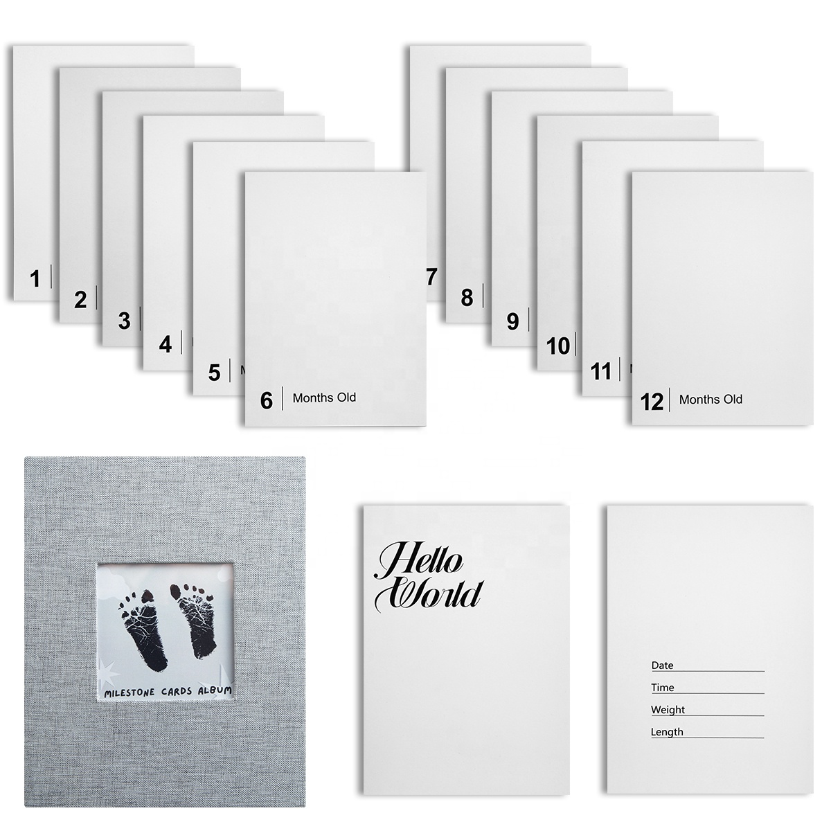 Set di album mensili per traguardi