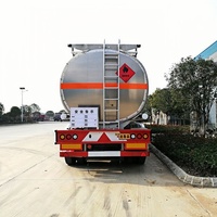 Semi-remorque citerne en alliage d'aluminium 30000L pour le transport de pétrole, de gaz brut et de diesel, 351-450 ch, transmission manuelle