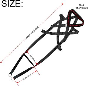 Heavy Duty Sled <b>Dog</b> Harness Pulling <b>Rope</b> Reinforced Nylon Webbing for <b>Dog</b> Training Canine Carting and Mushing Equipment - Product Image 3