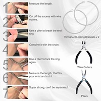 Anneaux ouverts en argent rose pour la fabrication de bijoux DIY avec fermoirs permanents pour la réparation de bracelets, composants de fabrication de bijoux