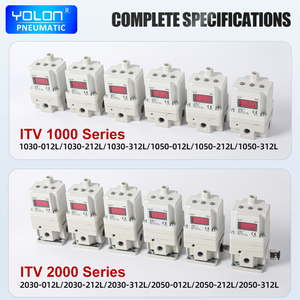 Válvula proporcional eléctrica tipo SMC <span class=keywords><strong>ITV</strong></span> para maquinaria de aire/gas Pantalla digital de alta definición Regulación de presión precisa - Product Image 4