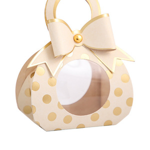 Caja de papel de regalo pequeña para fiesta de boda, recuerdo de boda, bolsa con ventana de exhibición para Chocolate Bonbon - Product Image 6
