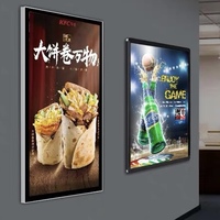 Affiches de cinéma rétroéclairées par LED, cadre en aluminium, boîte à lumière en acrylique magnétique pour intérieur