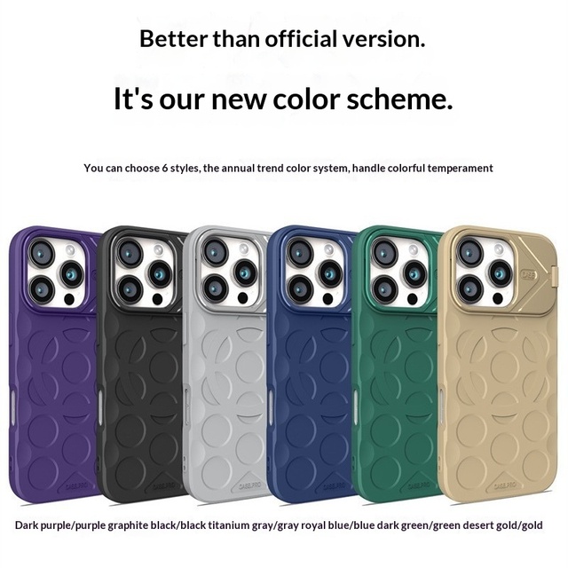 For for 15 Pro Max/16 TPU Plain Lens Protective Case with Magnetic Bracket and Large Frame Design