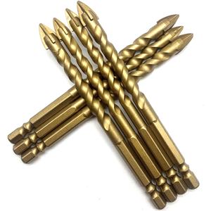 Juego de 6 brocas helicoidales con punta de carburo de tungsteno 2026 para taladrar vidrio, azulejos, hormigón, porcelana y cerámica - Product Image 1