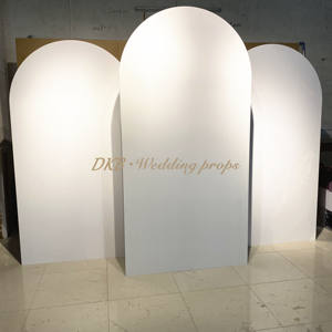 Personalizado blanco acrílico arco decoraciones Boda boda telón de fondo al por mayor blanco cuadrado boda telón de fondo placa - Product Image 4