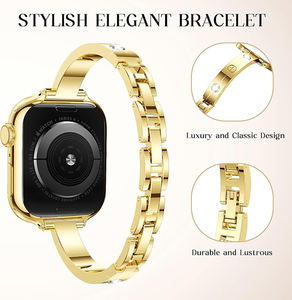 <span class=keywords><strong>Bracelet</strong></span> élégant et fin en acier inoxydable de créateur pour <span class=keywords><strong>Apple</strong></span> <span class=keywords><strong>Watch</strong></span> Ultra 3/2/1 Series 11/10/9 38/40mm 44/45mm - Product Image 2
