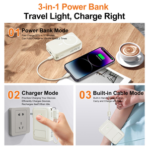 Power Banks com Plugue AC em Alta Venda, Carregamento Rápido 20000mAh, Slim e Leve, Fácil de Transportar, Powerbank para Todos os Celulares - Product Image 2
