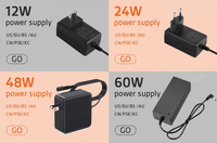 Adaptateur secteur AC/DC 36W 12V 3A 24V 1.5A 48V 0.75A 9V 4A 15V 2.4A pour applications télécom et domestiques, norme 62368