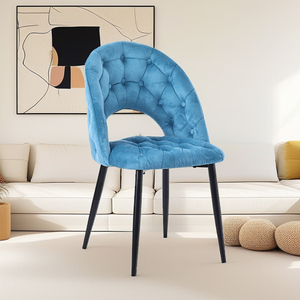 Hotel contemporáneo ergonómico Metal restaurante tela hogar diseño moderno lujo tapizado <span class=keywords><strong>muebles</strong></span> cocina comedor silla - Product Image 3