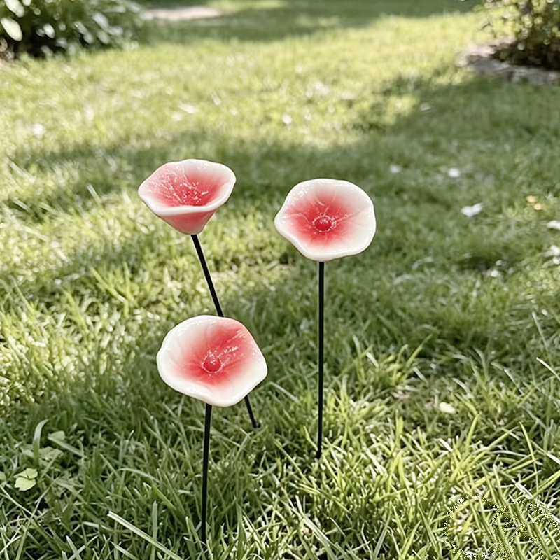 Tige B-One style feuille de lotus rouge - 20g - 25cm - 4cm