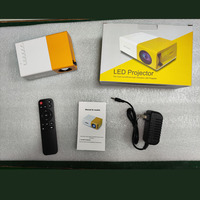 Mini projecteur numérique portable M20 3D intégré, prend en charge la résolution 480P, jaune et blanc, 30 lumens ANSI, CRT, garantie de 30 jours