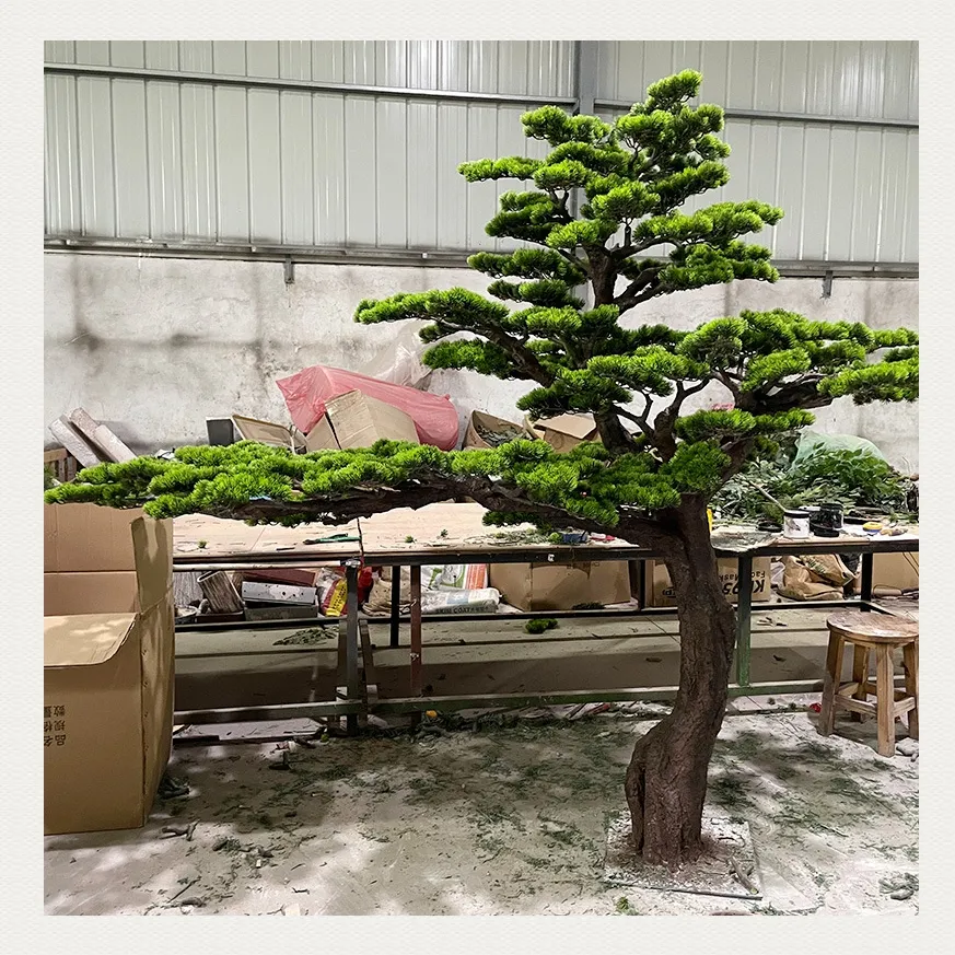 Kaynak fabrika doğrudan sedir ağacı özelleştirme Oem ve Odm Odm carpus büyük açık kapalı yapay Bonsai çam ağacı