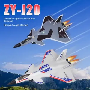 Camouflage J-20 Aircraft Model 300m Remote Control Helicopter Light Flying Fighter Fixed Wing Hobby Rc Plane Airplane Toys