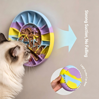Gamelle et tapis de léchage portables en silicone étanches pour animaux de compagnie, anti-étouffement pour chats et petits chiens, pour aliments humides/secs