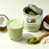 Poudre de thé vert matcha de qualité cérémonielle, marque privée, prix de gros OEM, matcha vanille en boîte de conserve 30g 3A-6A