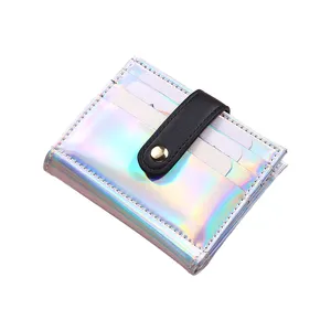 Stylish high quality waterproof large laser light mini women's coin purse