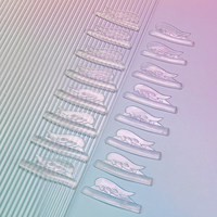Protections pour rehaussement de cils en silicone sans colle professionnelles, coussinets de rehaussement de cils transparents réutilisables pour utilisation en salon, rouleaux de permanente pour rehaussement de cils