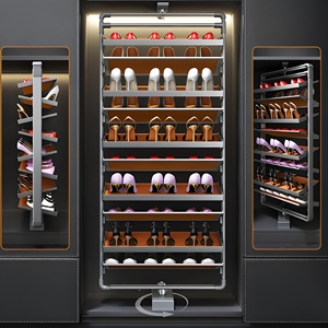 ZYTH Armoire à chaussures rotative à 12 niveaux, étagère à chaussures pivotante à 360 degrés - Product Image 3