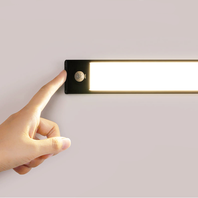 Magnetic Cabinet Light with Sensor & Dimmer | Rechargeable Battery | Adjustable Brightness | Dual Mode (Auto/Constant)