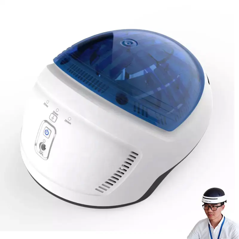 LED 레이저 치료 장비 탈모 개선 의료 레이저 캡 레드 라이트 치료 모발 성장 헬멧