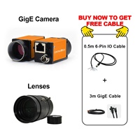 Kamera Industri CONTRASTECH 1.7MP 66Fps IMX432 Global GigE Murah dengan Sensor CMOS untuk Area Pemindaian PC