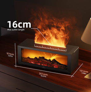 Mini Macchina per <span class=keywords><strong>Aromi</strong></span> con Fiamma Simulata Umidificatore da Tavolo <span class=keywords><strong>Silenzioso</strong></span> a Colori con Olio Essenziale Telecomando e <span class=keywords><strong>Diffusore</strong></span> a Camino - Product Image 4