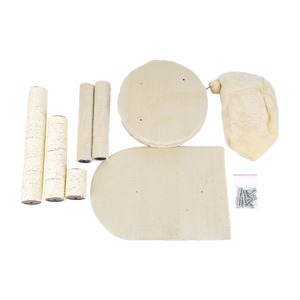 Yüksek kalite Premium kedi oyuncaklar yuva atlama platformu tırmalama kurulu tırmanma çerçevesi-kedi ağacı peluş tasarım karton ambalaj - Product Image 4