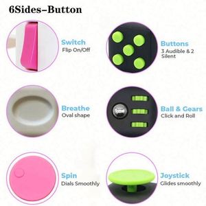 Cubes de couleur anti-stress, jouet de décompression, jeux anti-stress pour adultes et enfants, matériau plastique ABS, cadeau d'aventure et de camping - Product Image 4